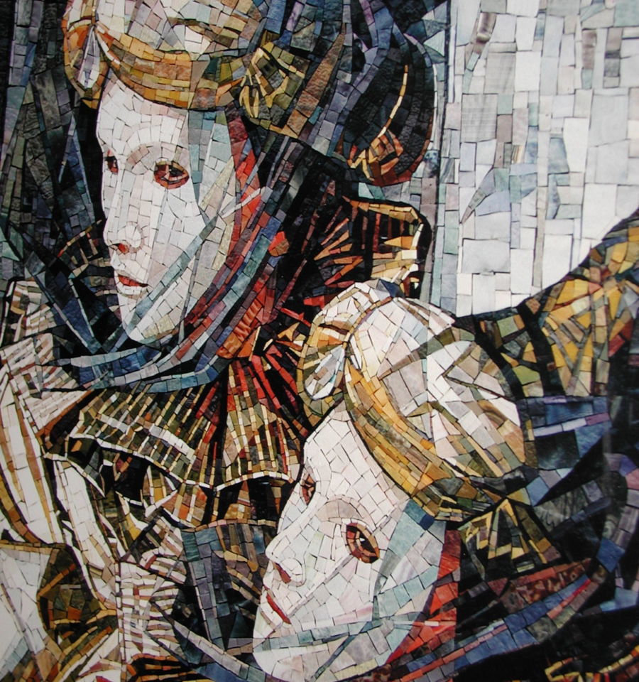 travisanutto mosaics maschere