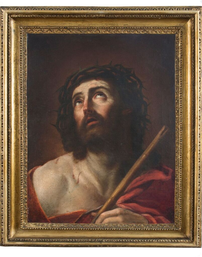 •Gian Giacomo Sementi (Bologna 27 agosto 1583- 8 settembre 1636) | Cristo coronato di spine, olio su tela, cm 81 x 65,5